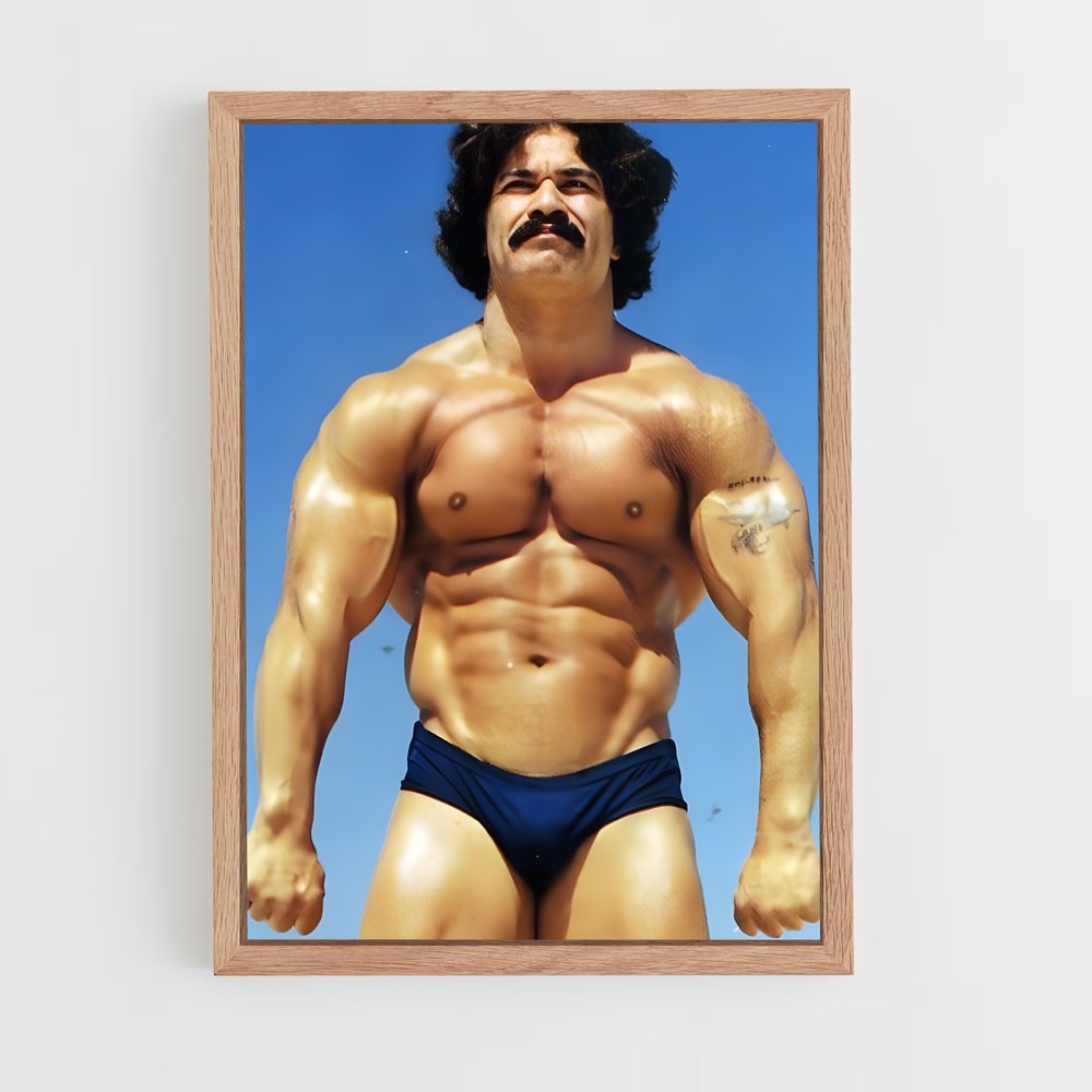 Poster coan moustache – affiche Powerlifting (vue 4)